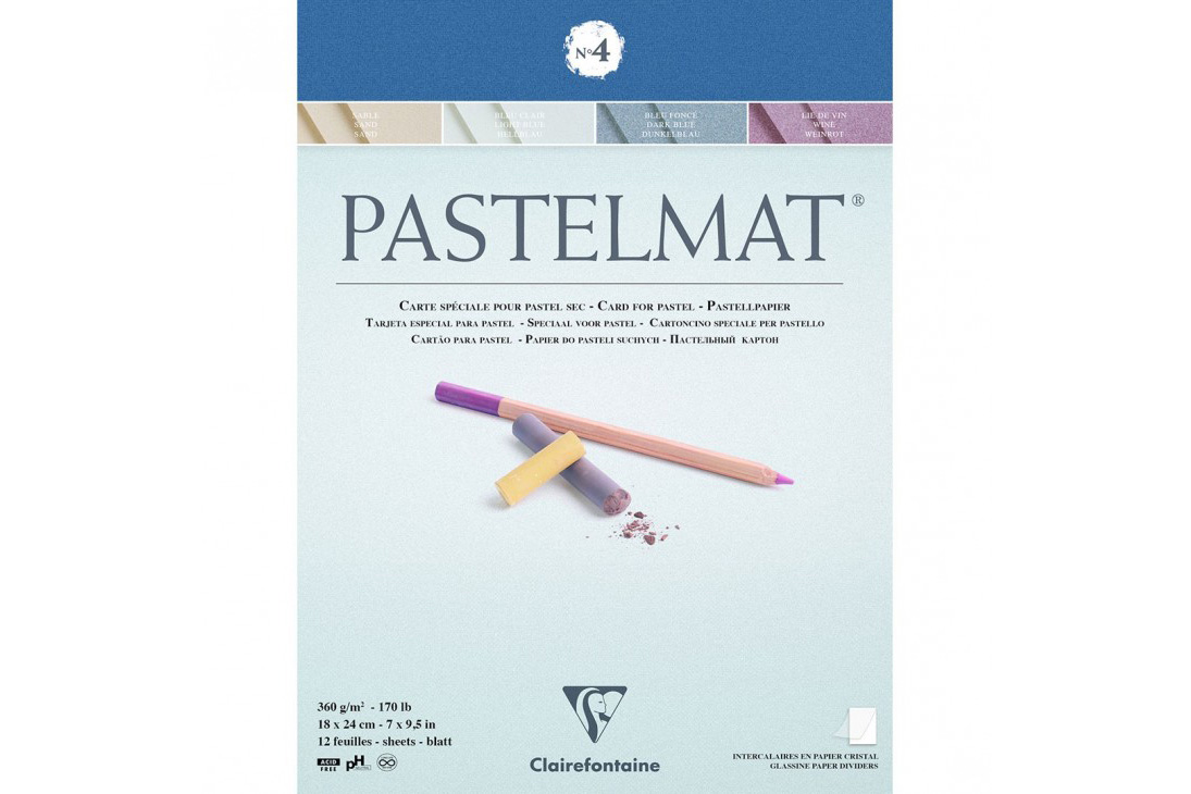 Clairefontaine Pastelmat 18 X 24 Cm Pastel Card Pad No4 360 G Assorted  Colours for sale online
